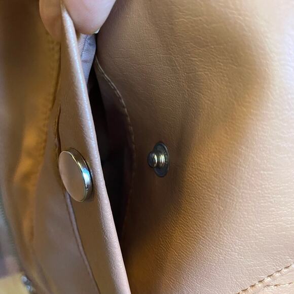 Vero Moda Women's Faux Leather Jacket - NWOT Color: Ferra | Size: Medium - Picture 5 of 6